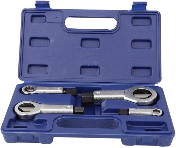 Nut Splitter Tool Heavy Duty, 4Pcs Nut Cutter Remover Extractor Set, 9-27mm, for Damaged Corroded Stuck Nuts