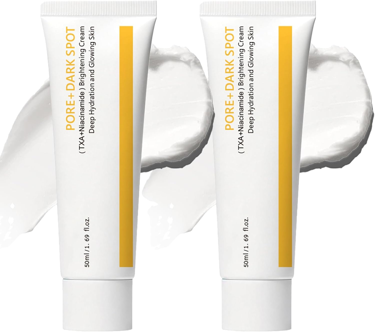 2PCS Pore + Dark Spot Brightening Cream with Niacinamide, Tranexamic Acid, Txa Cream and Pore Minimizer, Face Cream for Sensitive Skin, Hydrating & Non-Irritating Korean Skincare for All Skin Types