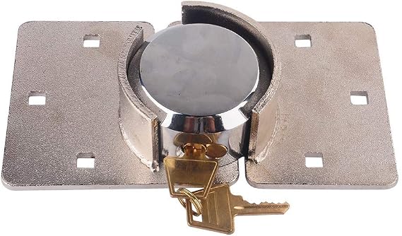 Heavy Duty Van Garage Shed Door Security Padlock & Hasp Set High Security Hasp Shackle Lock 73mm Steel with Bolt