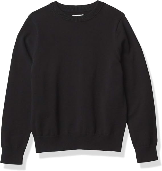 Amazon Essentials Boys and Toddlers' Uniform Cotton Crewneck Pullover Sweater