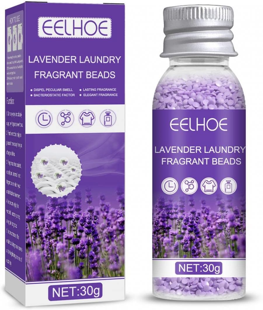 Lavender Scent Boosters for Washer, Laundry Beads Scent Booster for Home Bathroom Washing Machine 1 oz Lavender
