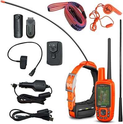 Garmin Astro 430 GPSGLONASS GPS Handheld Dog Tracking with Wearable4U Bundle