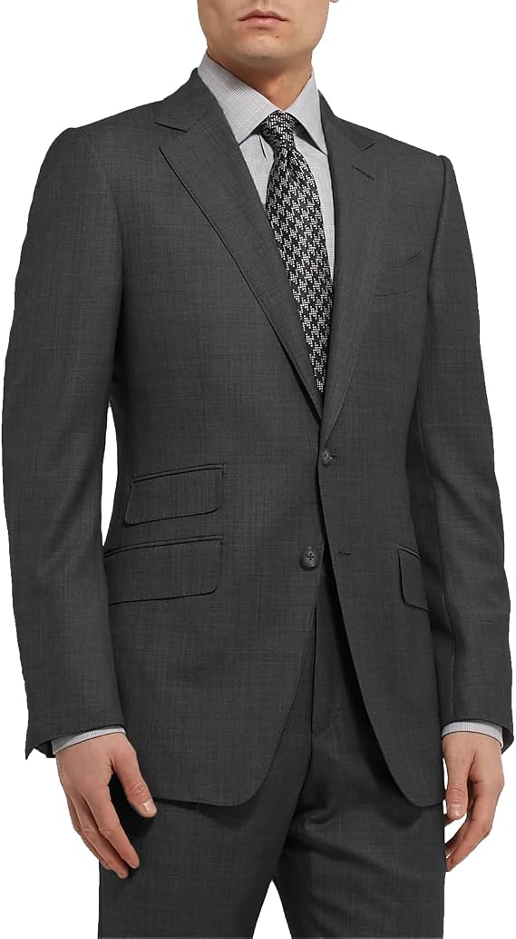 Suit for Men,Single Breasted Slim Fit Formal Wedding Groom Dress Set,Blazer with Pant
