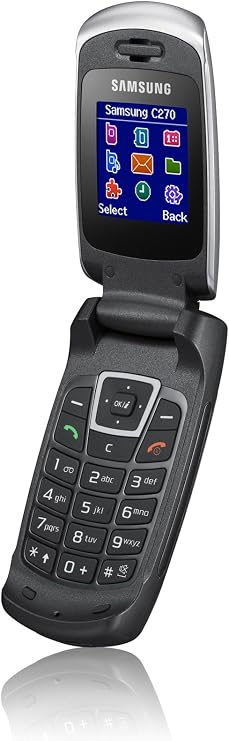 Samsung SGH C270 - Mobile phone - GSM - folder (flip) - white silver