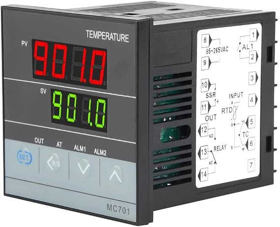 Pid Temperature Controller, K Type PT100 Sensor Pid Controller Temperature Controller High Sensitivity for Industrial
