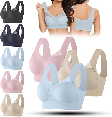 Seamless Sexy Push up Wireless Bra, 2025 Full Coverage Wireless Non-Padded Correcting Bras