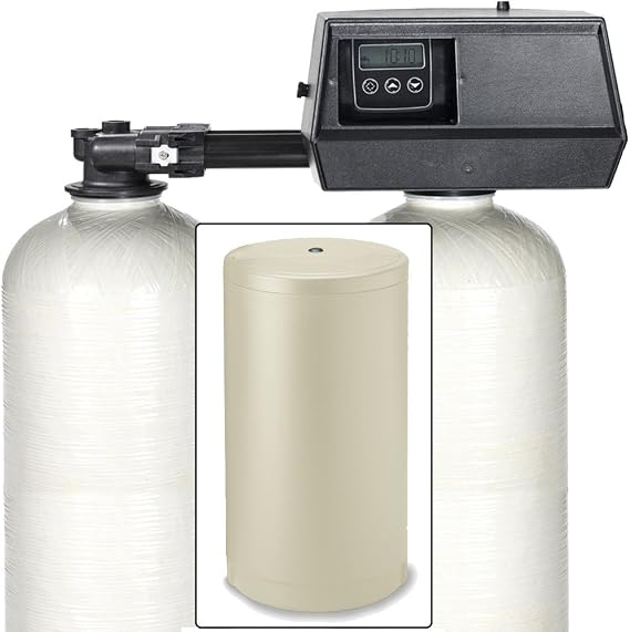 Fleck 9100Sxt Dual Tank Water Softener 48K, 48, 000 Grain with The Digital 9100 Sxt Valve