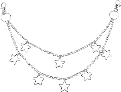 OEHEDOU Pants Chain Wallet Chains Bag Charms For Women Jean Chain Wallet Chain Hip Hop Pocket Chain Handbag Bag Chain Charm Purse Accessories Purse Strap Belt Chain For Pants Waist Belly Chains