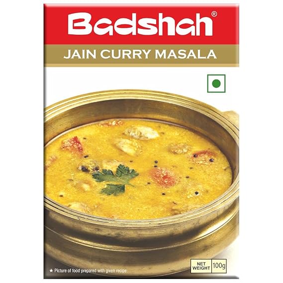 Badshah Jain Curry Masala Powder | Blended Spice Mix | For Healthy Delicious & Flavorful Cooking | Easy to Cook | Hygienically Packed | No Preservatives | Pack Of 1 | 100 Gram (100 g (Pack of 1))