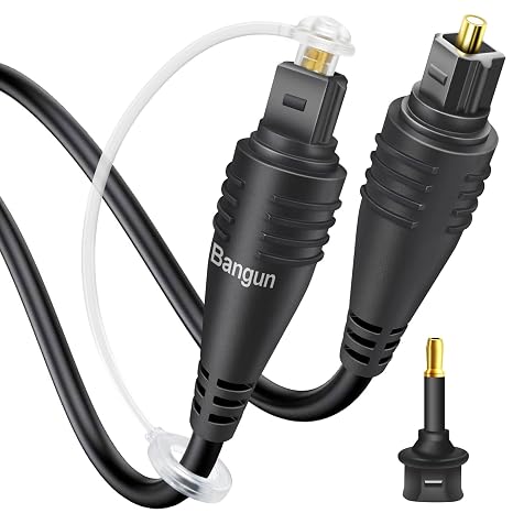 0.2m (7 inch) Short Optical Audio Cable, Slim Optical Cable, Digital Audio Toslink Cable, Fiber Optic Audio Cable for Sound Bar, TV