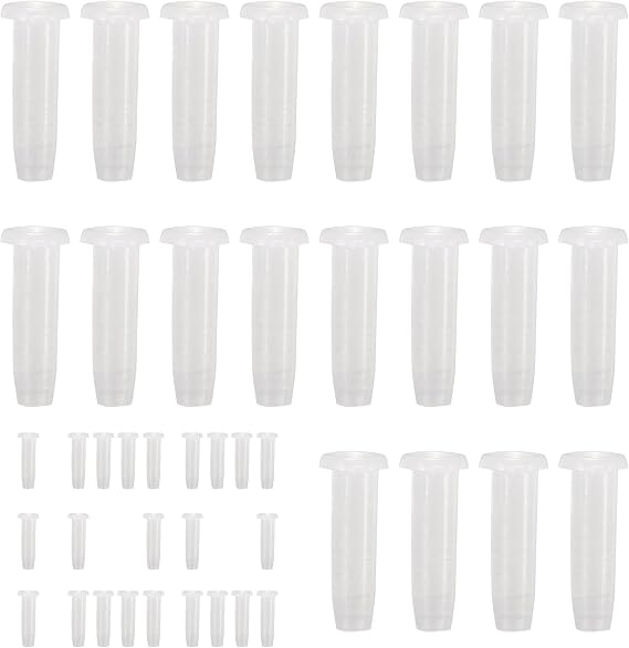 Racket String Protector 100 Pieces Racket Replacement Grommets | Transparent White Eyelet, Nylon Stringing Tools for Women Men Beginners