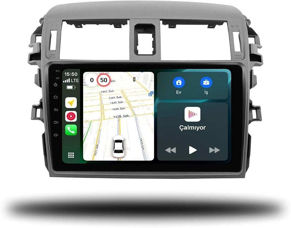 MarTechno Android Multimedya 4GB RAM 32GB Hafıza Toyota Corolla 2007-2012 ile uyumlu