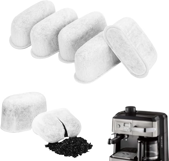 Water Filter Replacement for Delonghi 731328779 DLSC002 COM530M ECAM ETAM EPAM, Activated Charcoal Filter, 5 Pack