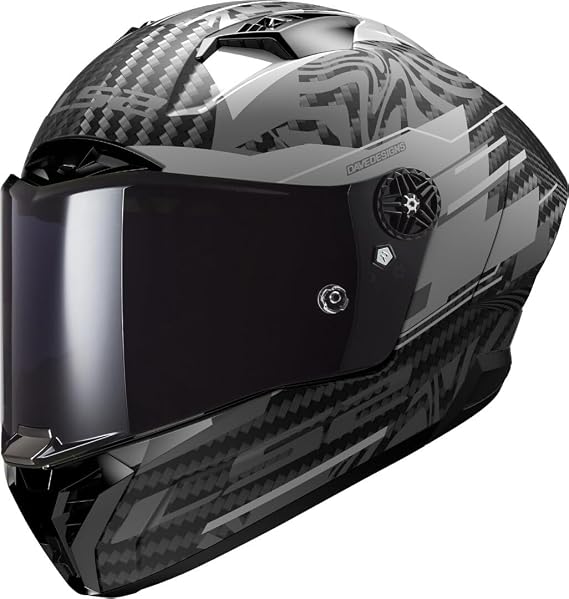 LS2 Helm Thunder Carbon GP Aero Polar FF805 mat zwart | | Doppelring | Carbon | geeignet für Moped/Maxi-Roller/Motorrad/Mofa/Schaltmoped