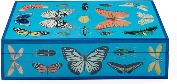 Jonathan Adler Large Botanist Lacquer Box, Purple