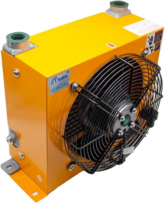 Hydraulic Air Cooler Air Cooled Oil Radiator AF Series Plate-Fin Hydraulic Aluminum Oil Coolers 100L/MIN AH1012T-CA (DC 12V)