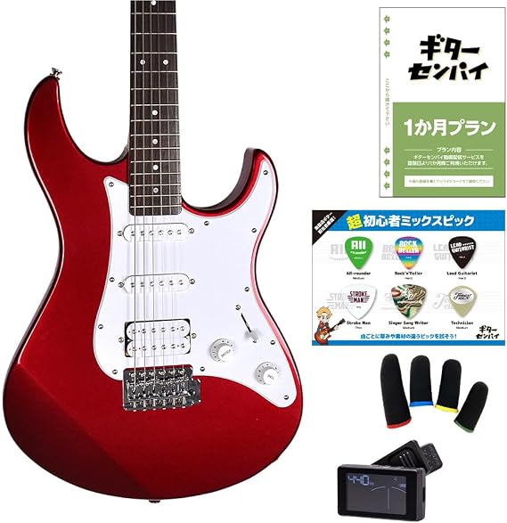 Yamaha PACIFICA012 RM Super Beginner Set/Video Support No Amplifier Electric Guitar Pacifica 012 Red Metallic Yamaha