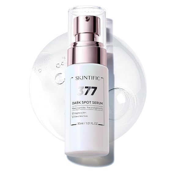 SKINTIFIC Dark Spot Brightening Serum, Niacinamide Face Serum for Uneven Skin Tone & Hyperpigmentation, Lightweight Hydrating Serum for Radiant Skin,30ml