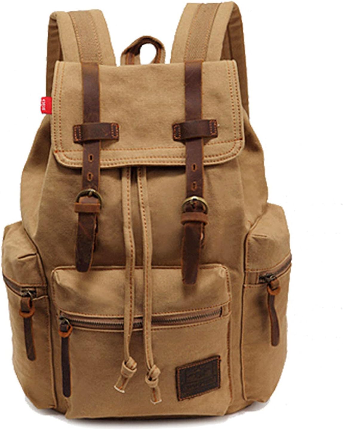 High Capacity Canvas Vintage Backpack - for School Hiking Travel 12-17" Laptop Backapcks for Men Casual Daypacks