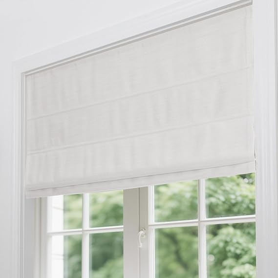 Blackout Roman Shades, Cordless Window Blinds, Fabric Shades Custom Size