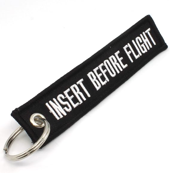Rotary13B1 Insert Before Flight - Keychain - Black