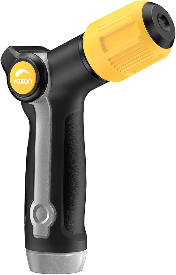 VOXON Garden Hose Nozzle with High Pressure Jet with Thumb Flow Control