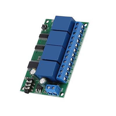 4 Channel DTMF Tone Signals Decoding Relays Module AD22B04 for Remotes Control Applications Automated Controls Systems