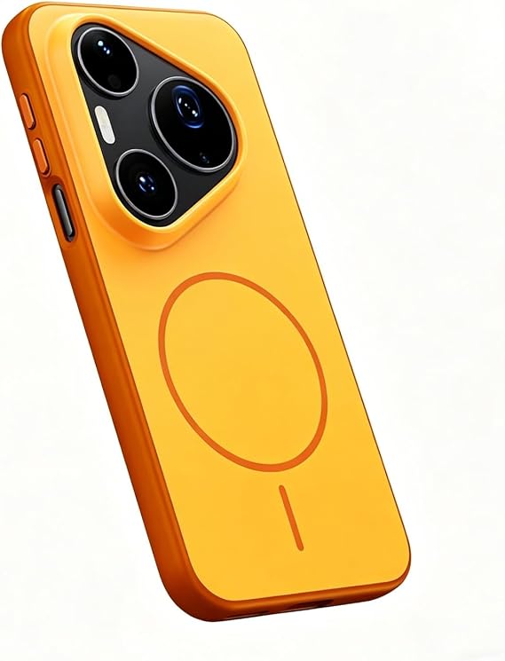 Case Compatible with Huawei Pura 90 Pro Max,Compatible with Magsafe,Scratch-Resistant,Skin-Feel Cover - Orange