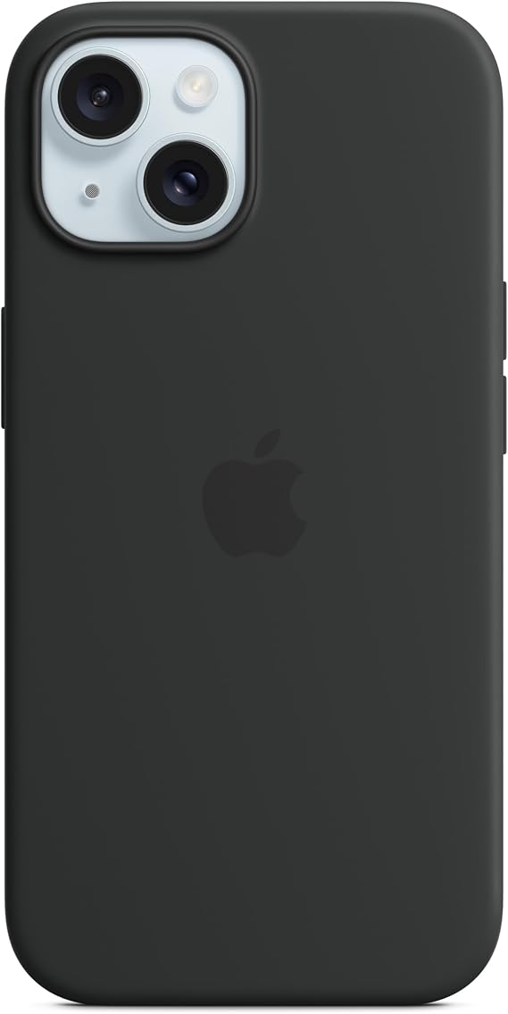 Apple Funda de silicona con MagSafe para el iPhone 15 - Negro ​​​​​​​