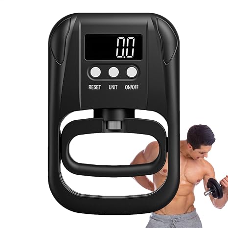 Digital Grip Strength Meter - Hand Grip Tester, Digital Hand Strength Tester | Strong Hand powers Measure Meter, Digital Hand dynamos Meter Tester Grasp Force Test for Adult Student Home School