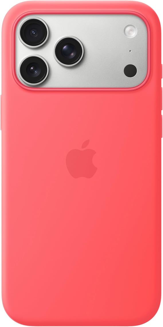 Apple iPhone 17 Pro Max için MagSafe özellikli Silikon Kılıf – Parlak Guava ​​​​​​​