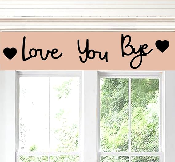 Love You Bye Wood Signs for Home Wall Decor Express Love Family Sign Boho Decor Cutout Letters Decorative Sign for Your Art Gift,Entryway Hallway Decor.Wall Pediments.(Normal), Black, LTZ0001