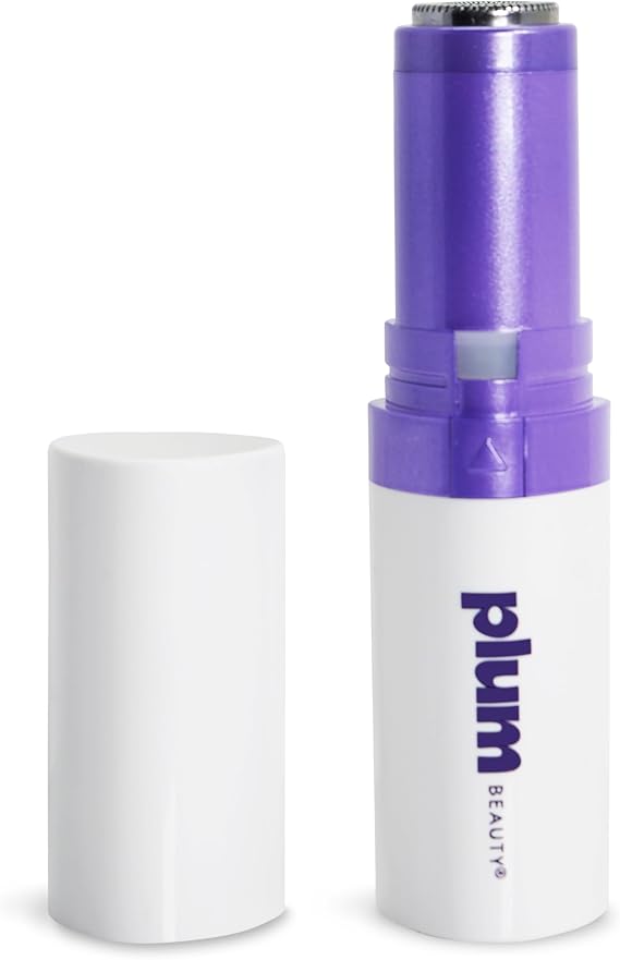 Plum Beauty Facial Hair Remover for Women Portable Lipstick-Sized Shaver