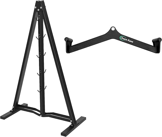 Middle LAT Pulldown Attachments and A-Frame Storage Rack
