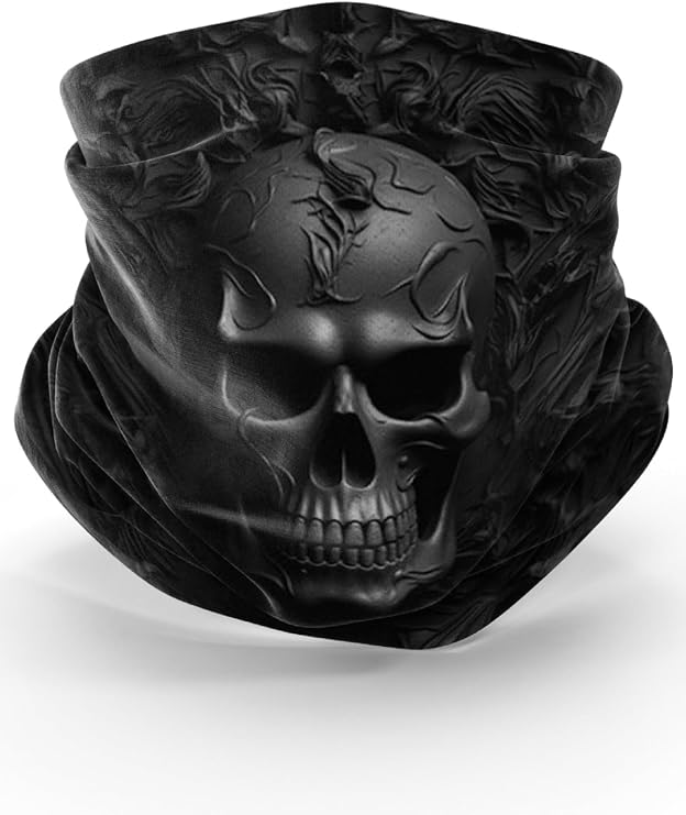 Bebo Store Extreme Patterned Buff Neck Collar Bandana Balaklava for Sports Motor and Bicycle Users - 12032024-7