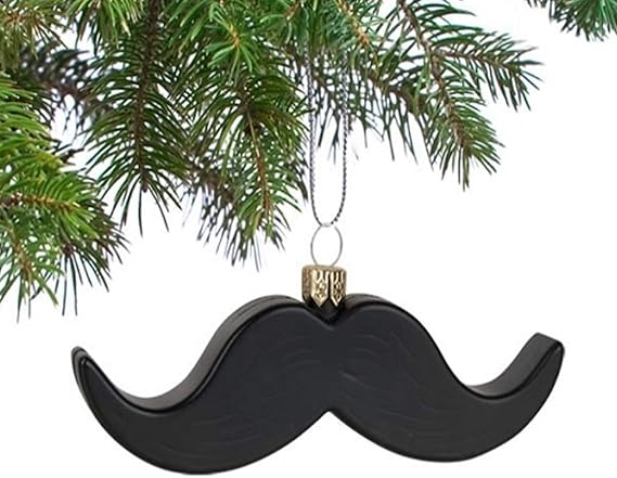Archie McPhee Mustache Ornament for Holiday Trees