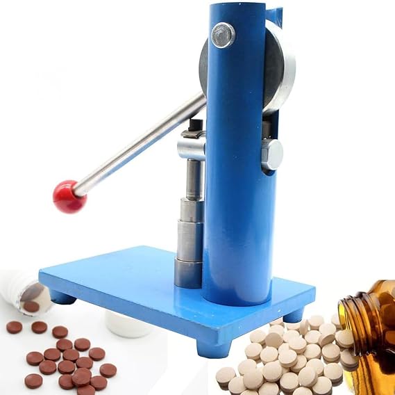 Tablet Press Machine, Lever-Type Tablet Press,6-12mm Laboratory Powder Tablet Press,Pill Stamping Maker,Tableting Tool 8mm
