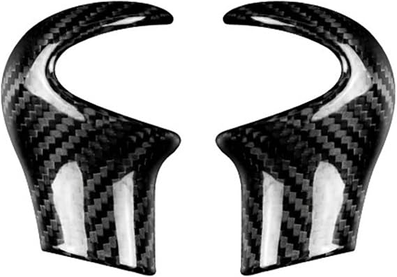Gear Shift Knob Cover Compatible for BMW MINI R55 R56 R57 R58 R59 R60 R61 Real Carbon Fiber Decorative Car Interior Retrofit Accessories(Black Carbon)