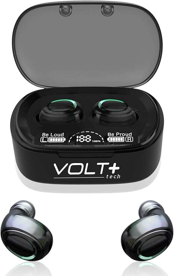 PRO Bluetooth 5.3 Earbuds Compatible with Samsung Galaxy A54/A42/A35/A23/A16/A15 5G UW +36 Hr Use/ 2000mAh PowerCase/ IPX4 Waterproof/Noise Reduction/Quad Mic