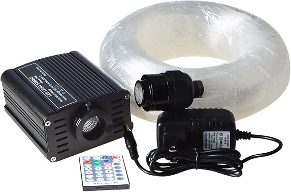 Maykit Multi Color Car Star Ceiling With 16w Rgb Led Mini Projector 288pcs 3m Fiber For 3 * 3m For Saturn Astra Star Roof Starry(RGB,100-240 transformer)