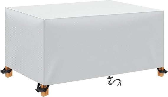 Patio Furniture Covers Waterproof Outdoor 600D Oxford Fabric Patio Table Covers Rectangle Couch Cover Weatherproof Furniture Covering for Deck Lawn and Backyard 44"L x 40"W x 32"H//110x100x80cm