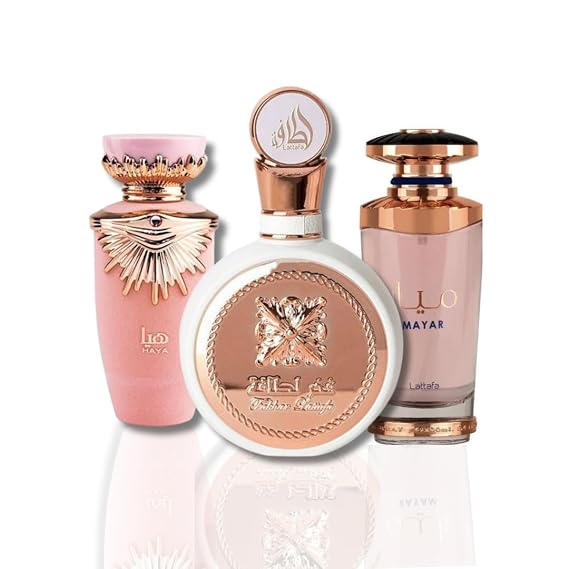 Lattafa Perfumes Haya,Fakhar Women & Mayar PREMIUM COLLECTION EDP - 100Ml (3.4Oz)