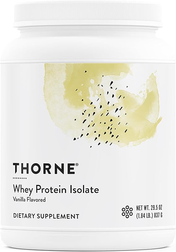 Thorne Whey Protein Isolate, Balanced Amino Acids Profile, 30 Servings