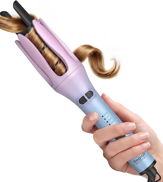 Automatic Rotating Curling Iron, Ionic Hair Curler for Long Hair