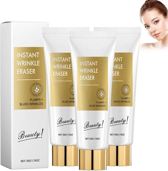 Skips the Line Instant Wrinkle Eraser Face Cream, Instant Face Tightening Cream, Anti Aging Firming Cream for Loose Skin, Deep Nourishing & Repairing, Wrinkle Filler, for All Skin Types (3)