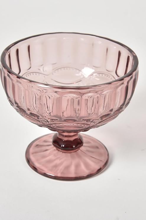 SETABIANCA Crystal Colors Ayakli Kase Damla Desen 6lı, Pembe