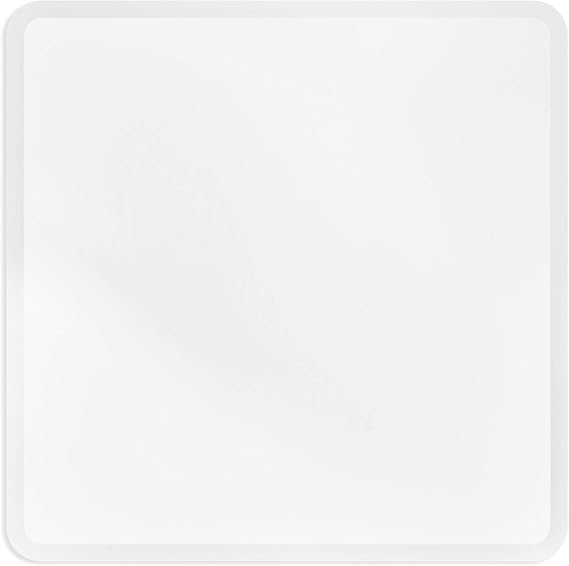 Better Bevel 30" x 30" Frameless Rounded Corner Square Mirror | 1" Beveled Edge | Bathroom Wall Mirror