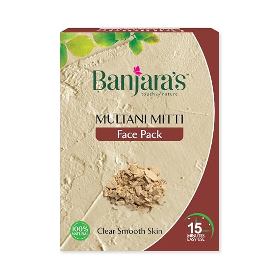 Fuller's Earth Clay / Multani Mitti Powder, Indian Clay Face Mask (1 x 100 gm)