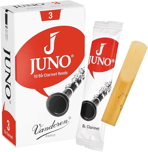 Vandoren JUNO Bb Clarinet Reeds, Strength 3, Box of 10, JCR013
