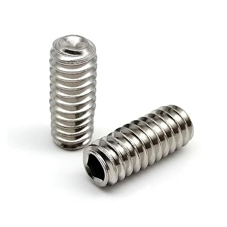 50pc UNC 2#-56 4#-40 5# 6#-32 8#-32 304 Stainless Steel Black Hex Hexagon Socket Cup Point Bolt Set Screw(304 Stainless Steel,5/32"_8-32)
